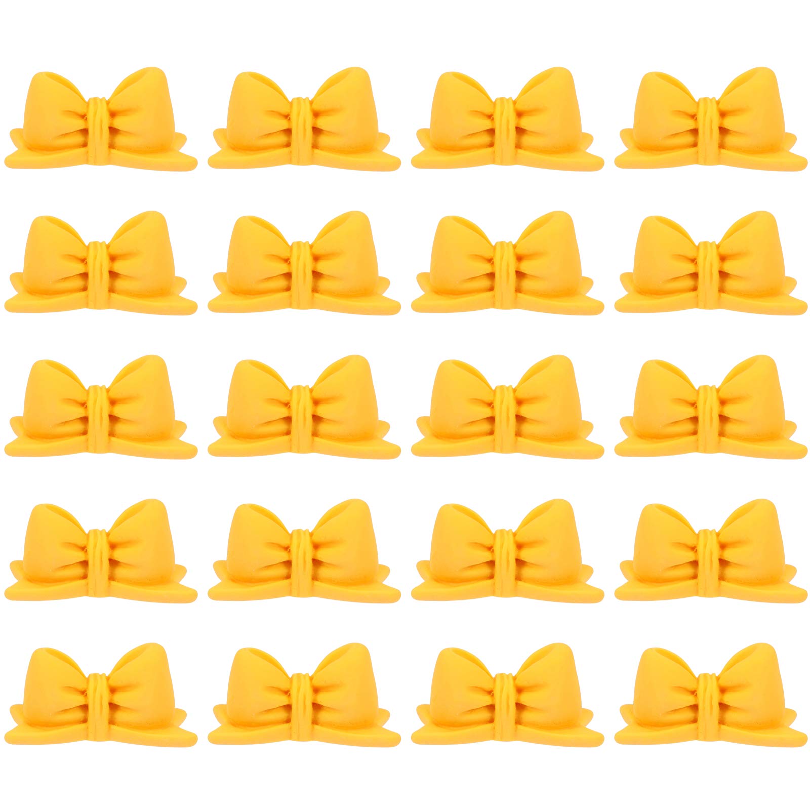 PRETYZOOM 20pcs DIY Resin Bowknots for Phone Cases, Crafts, and Party Decorations - Perfect for DIY Projects, Gift Wrapping, and Wedding Favors