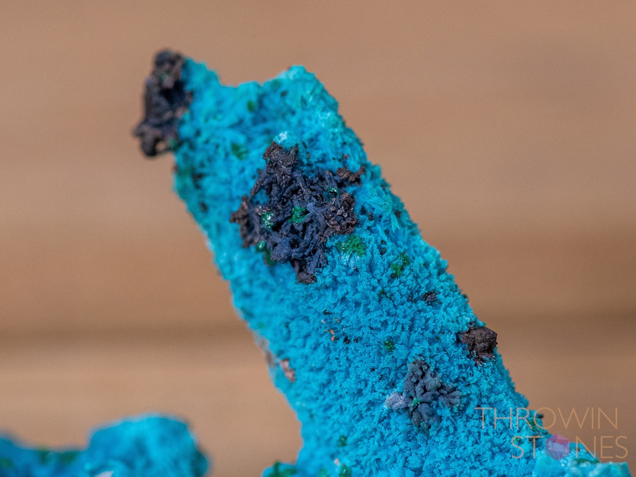 Natural CHRYSOCOLLA Pseudomorph after AZURITE & MALACHITE Raw Crystal with Calcite - Healing Stone Collection, Unique Housewarming Gift, Spiritual Home Decor for Meditation & Energy Cleansing | Raw Gemstone Specimen 40491