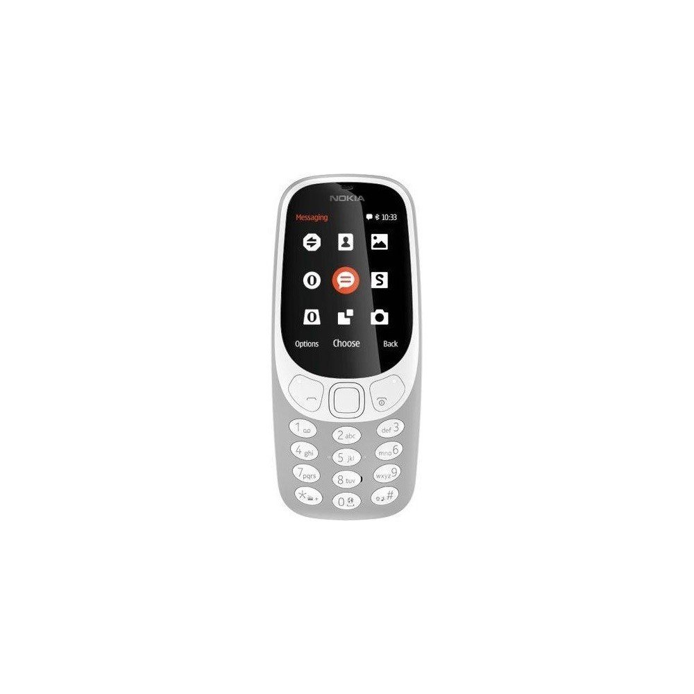 Nokia 3310 UK SIM Free Mobile Phone - 16MB Memory, Grey | Retro Classic Design for Calls & Texts | Perfect for Travel, Backup, and Nostalgic Use