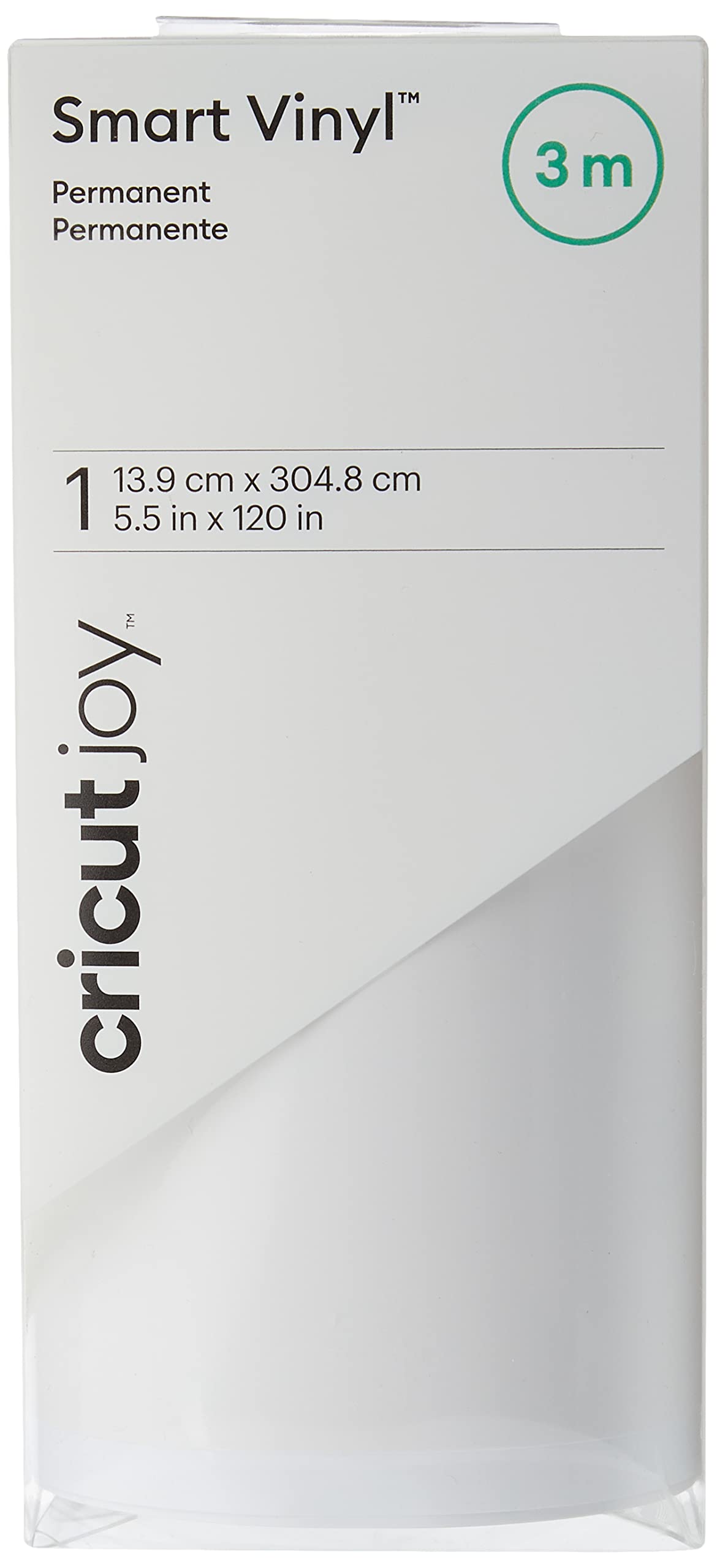 Cricut Joy Smart Vinyl Permanent White 10ft - Premium Adhesive Vinyl for DIY Crafts, Home Decor, and Personalized Gifts | Perfect for Cricut Machines, Decals, Stickers, and Wall Art