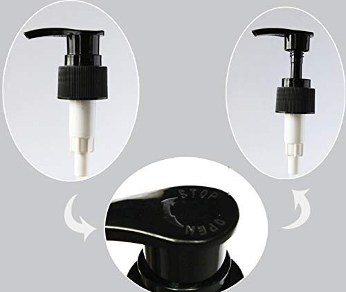 3PCS 250ML (8OZ) Empty Plastic Pump Bottles with Black Pump Tops - Refillable Containers for Shampoo, Conditioner, Body Wash, Lotion & Hand Soap Dispensers | Perfect for Bathroom, Shower, Salon & Travel Toiletries Storage