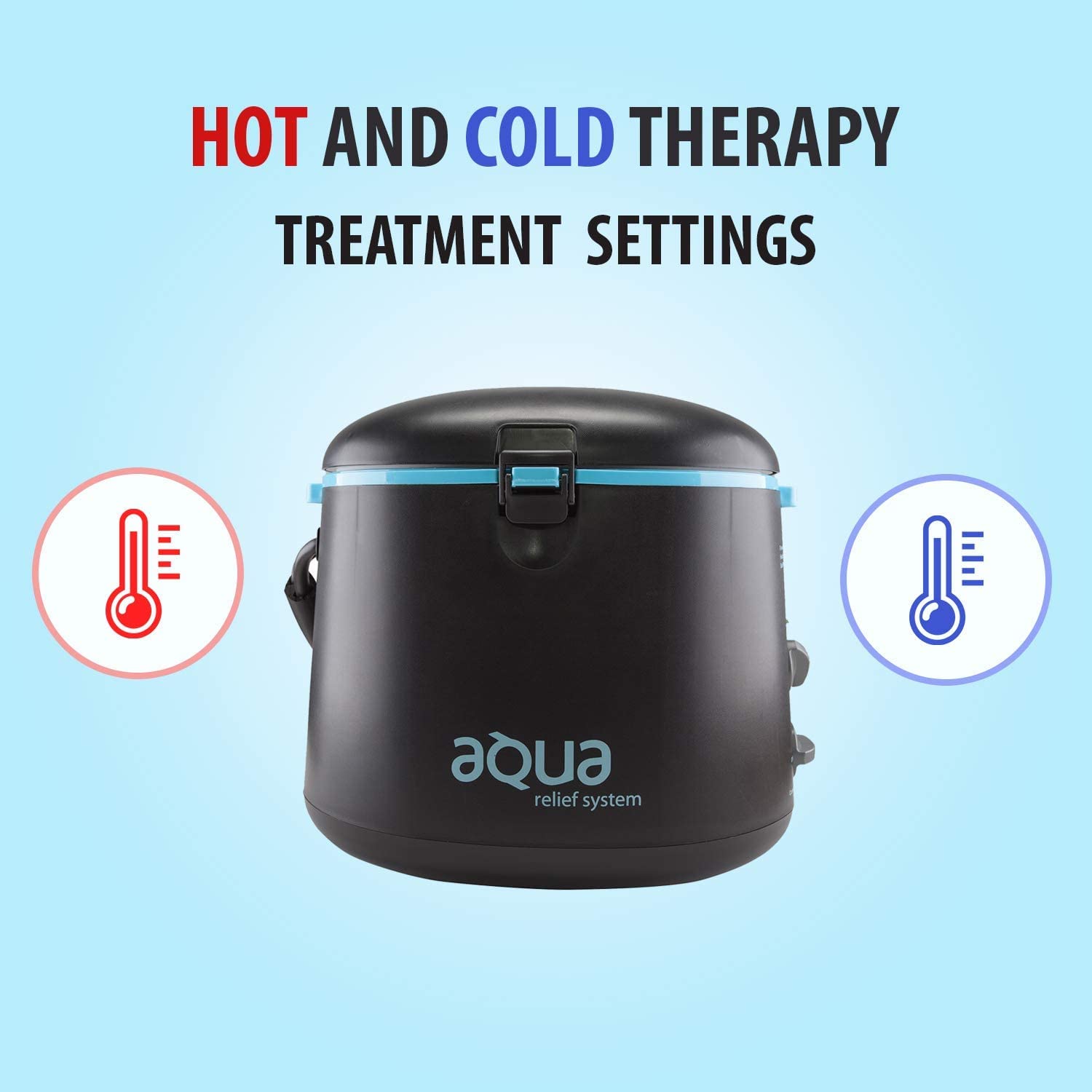 Aqua Relief ARS with Back Pad - Portable Cold & Hot Water Therapy System for Pain Relief, Muscle Recovery, and Circulation - Perfect for Athletes, Post-Surgery, and Chronic Pain Management