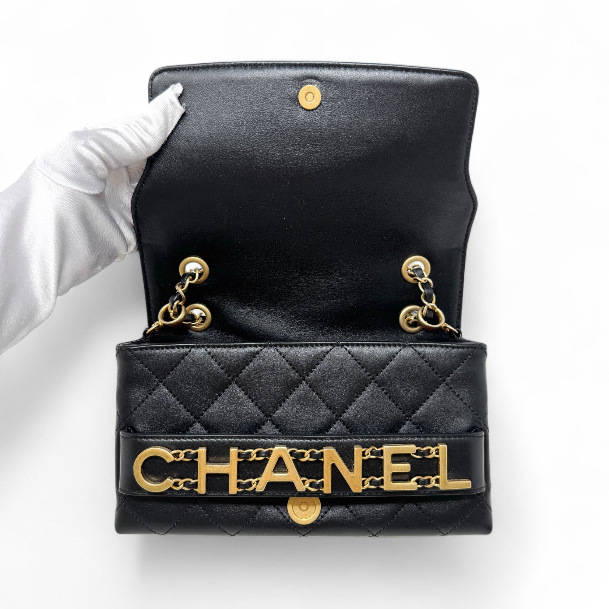 Chanel Black Small Enchained Bag - Luxury Crossbody Bag for Women | Perfect for Evening Parties, Date Nights & Special Occasions