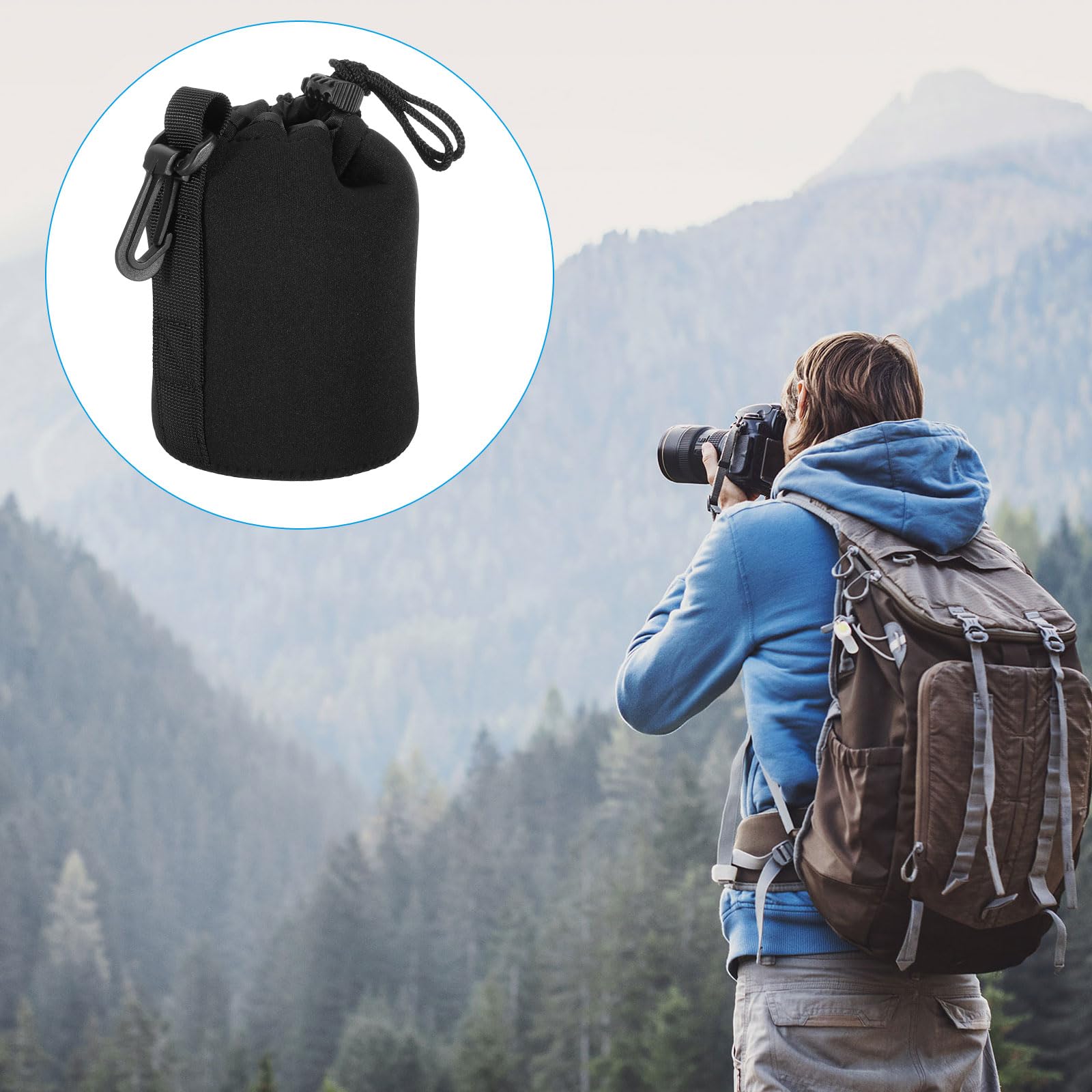 **PATIKIL 3-Pack Neoprene Camera Lens Pouch - 3.3