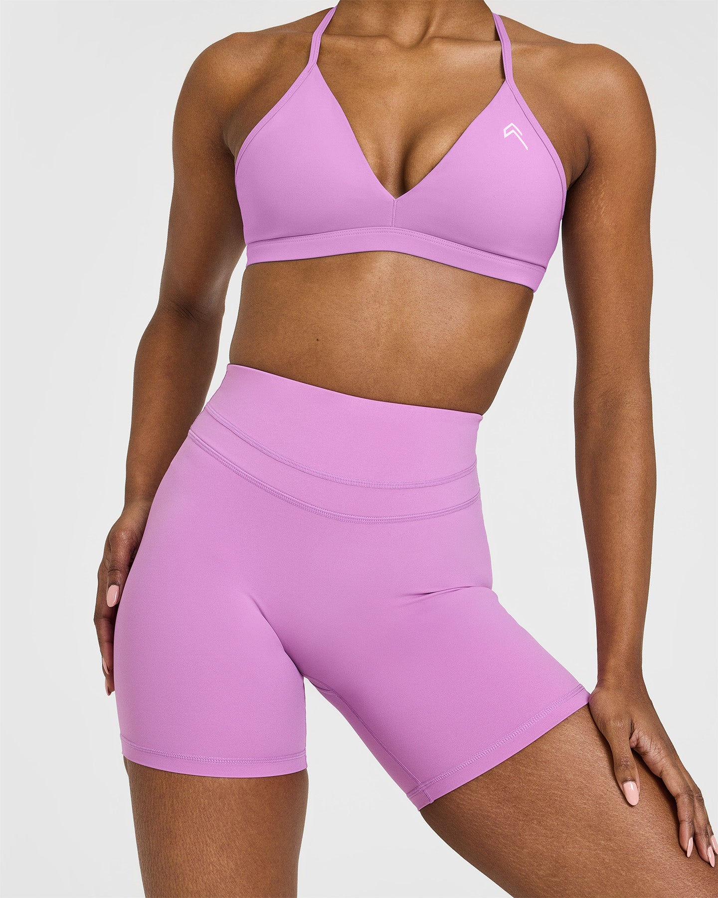 High Waisted Shorts for Women - 6-Pack Comfortable Stretchy Workout Shorts in Orchid Purple | Gym, Yoga, Running & Lounge Wear