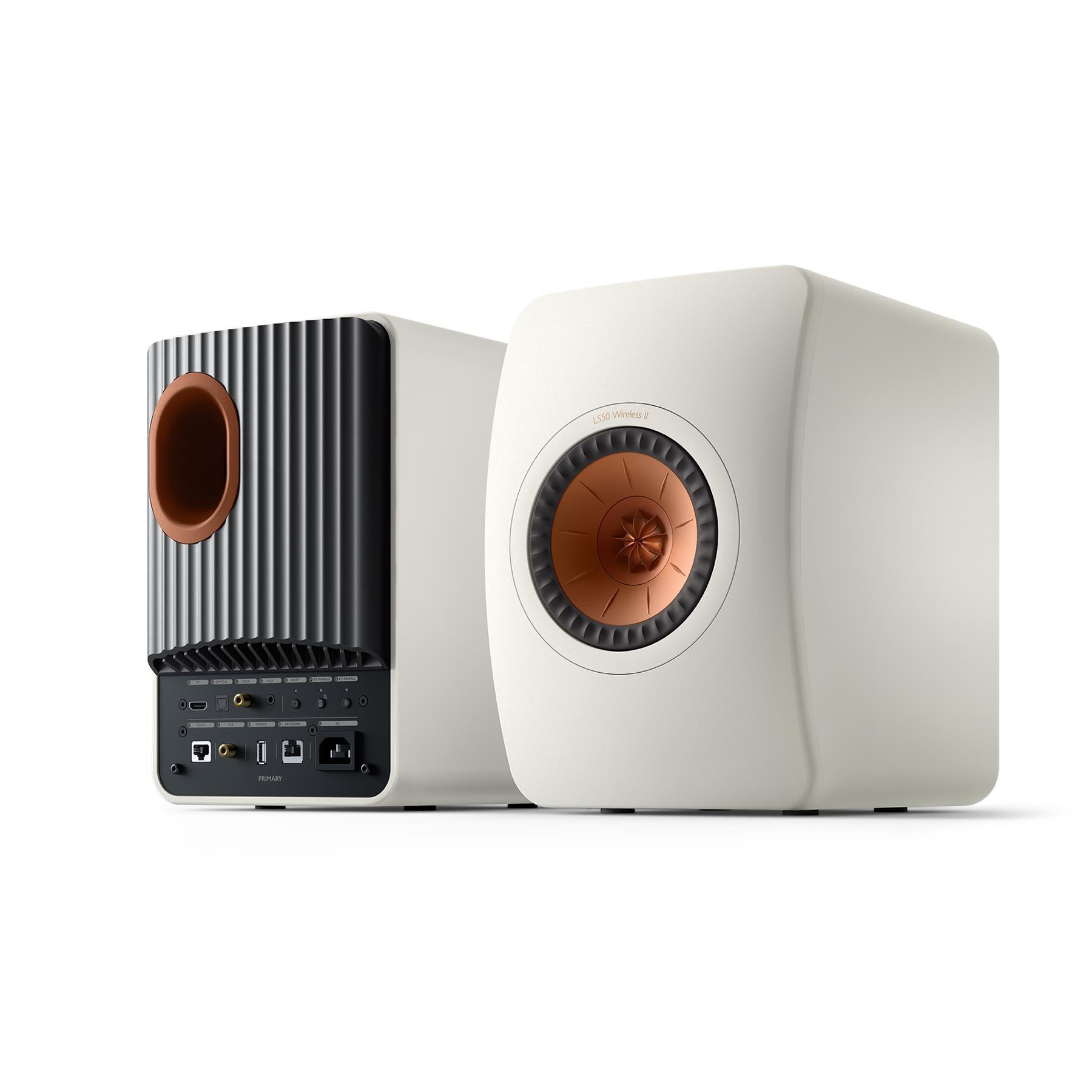 KEF LS50 Wireless II HiFi Powered Bookshelf Speakers - Premium Bluetooth & WiFi Streaming for Home Audio, Music & Movie Theater Systems - Perfect for Living Rooms, Studios & Home Theaters
