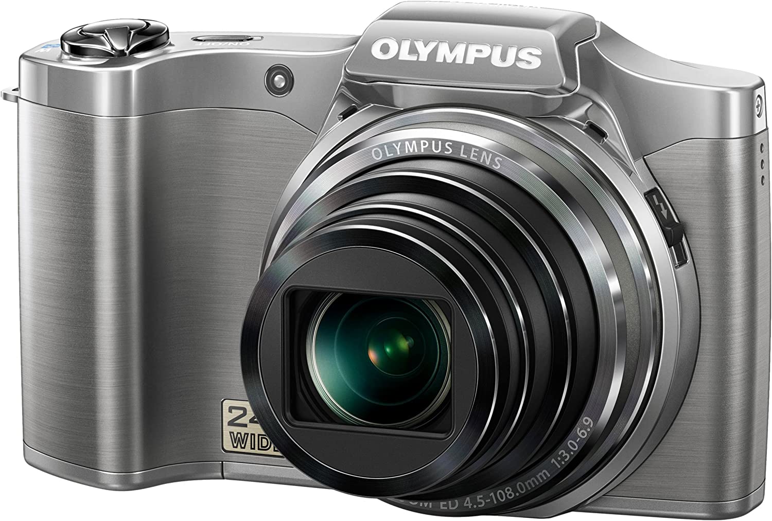 Olympus SZ-14 16MP Digital Camera with 24x Optical Zoom - Silver | Compact Point & Shoot Camera for Travel, Vlogging & Everyday Photography
