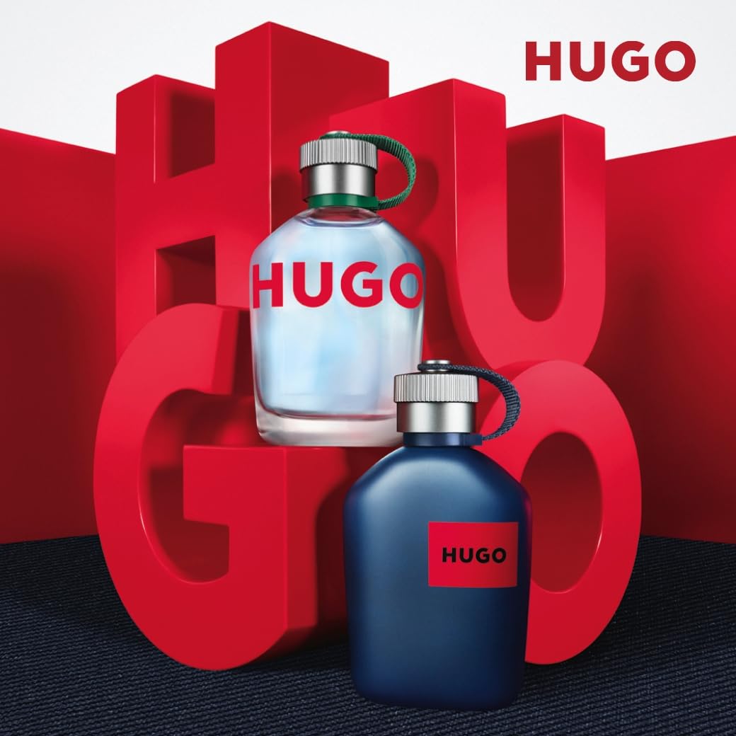 Hugo Boss Hugo Jeans Eau de Toilette for Men - Fresh Aromatic Cologne with Grapefruit, Peppermint & Sandalwood Notes - Long Lasting Fragrance Spray - Perfect for Daily Wear, Office & Date Nights