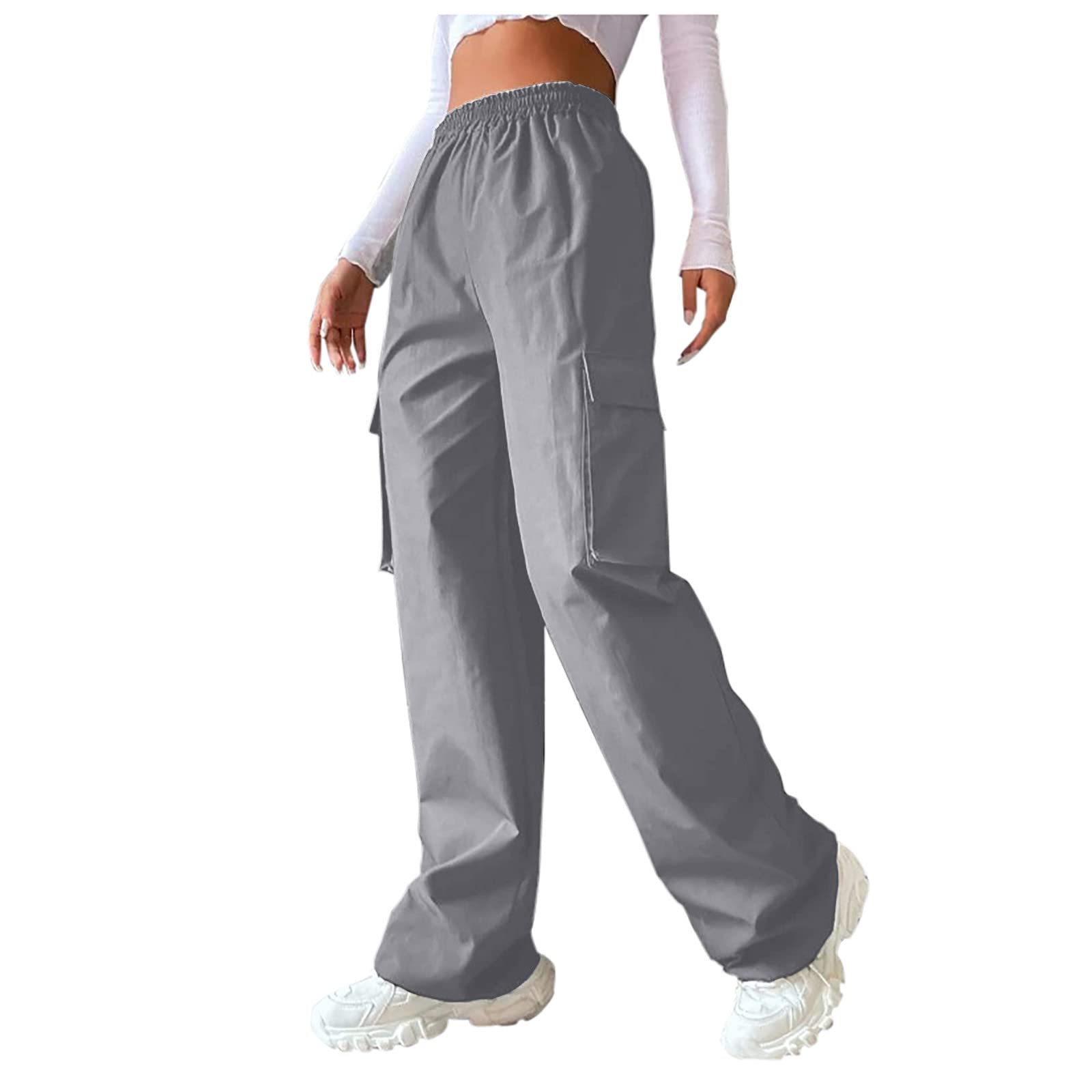 SHOPESSA Women's Cargo Joggers - High Waist Sweatpants with Pockets | Lounge & Workout Pants