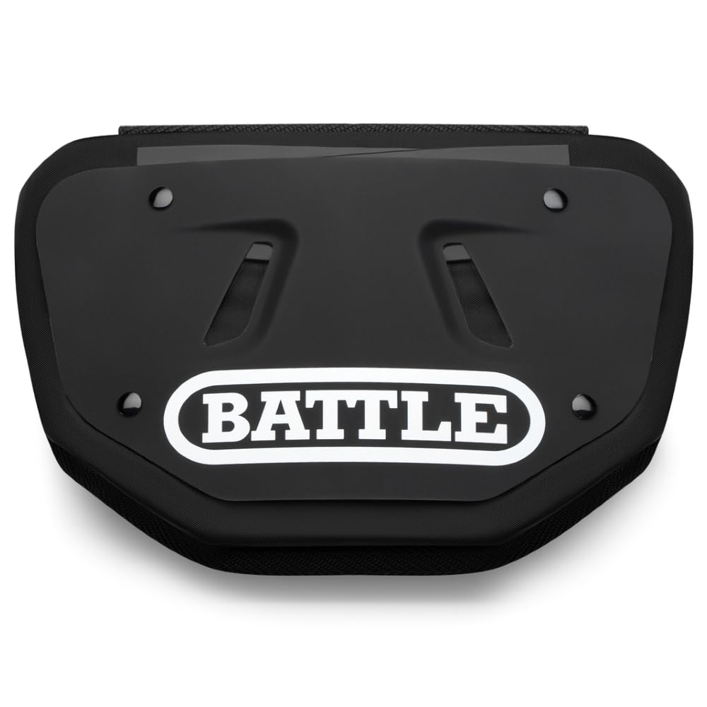 Battle Sports Football Back Plate – Hard Shell Lower Back Protector with Contoured Foam for Youth, Kids & Adults | High-Impact Protection for Football, Rugby & Contact Sports | Lightweight & Comfortable for Training & Games