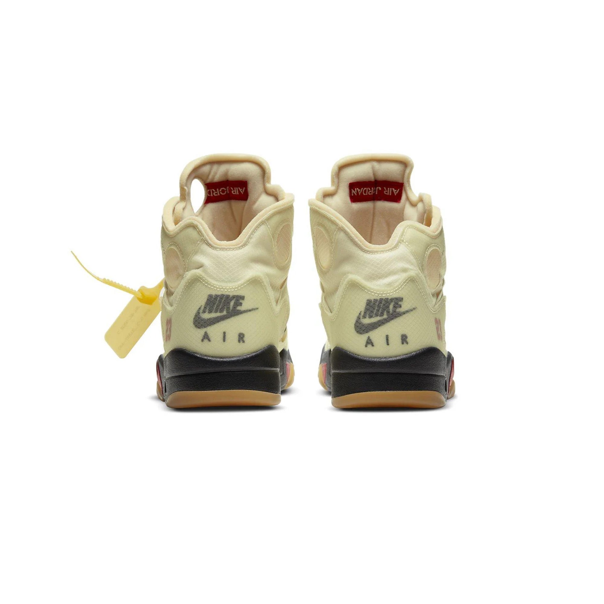 Authentic Air Jordan 5 x Off-White 'Sail' Retro Basketball Shoes - Limited Edition Sneakers for Men | Streetwear Fashion & Basketball Performance