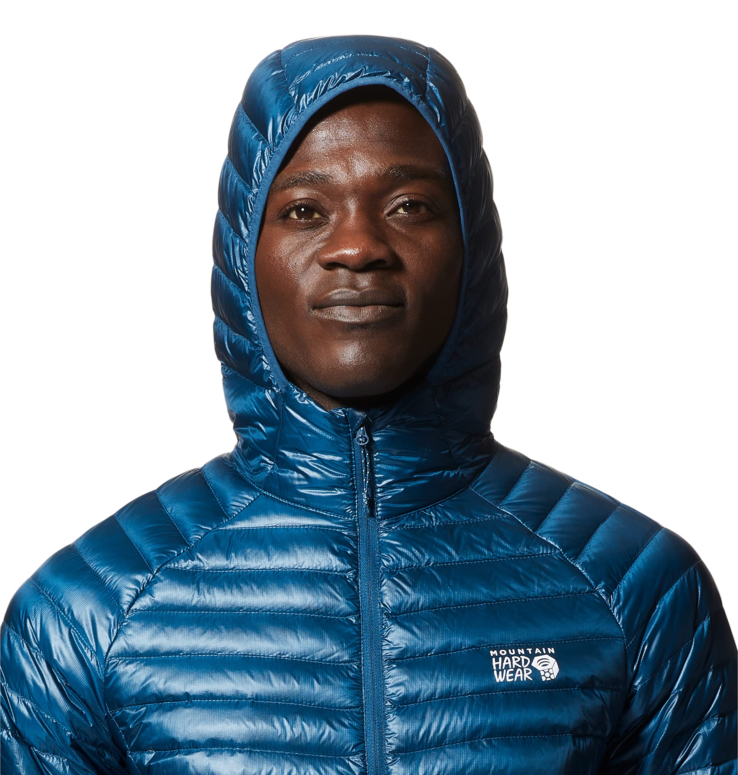 Mountain Hardwear Men's Ghost Whisperer/2 Hoody - Ultralight Down Jacket for Hiking & Camping - Dark Caspian - X-Large - Perfect for Outdoor Adventures & Cold Weather