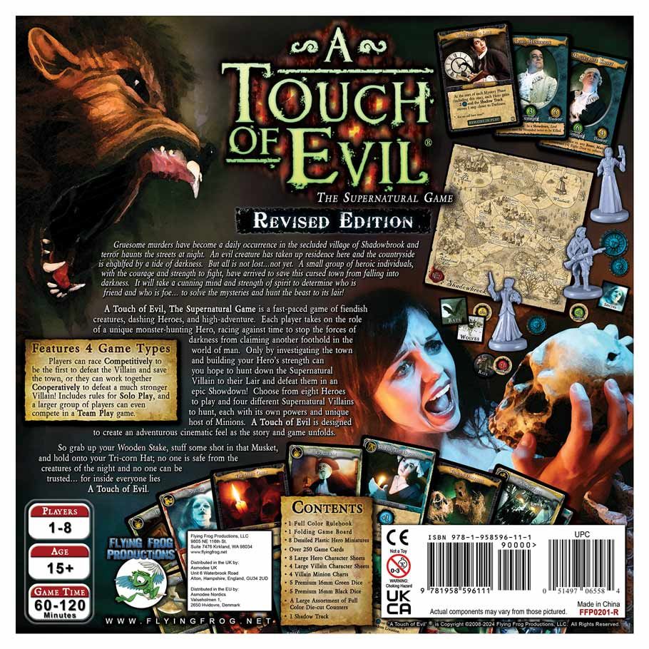 A Touch of Evil: Revised Edition - Board Game for Horror & Strategy Lovers | Perfect for Game Nights & Halloween Parties