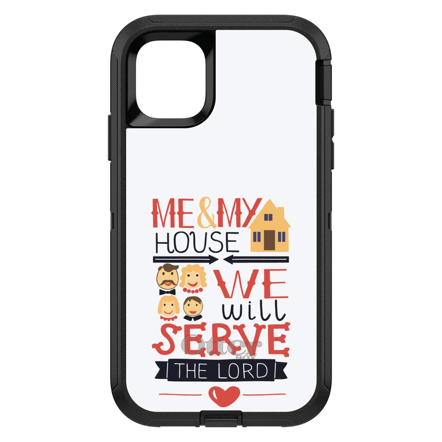 DistinctInk iPhone 11 Pro Case (5.8 Inch) - Durable Protective Cover with Shock Absorption, Compatible with OtterBox Defender - Perfect for Outdoor Activities, Work & Daily Use - Religious Inspirational Design 