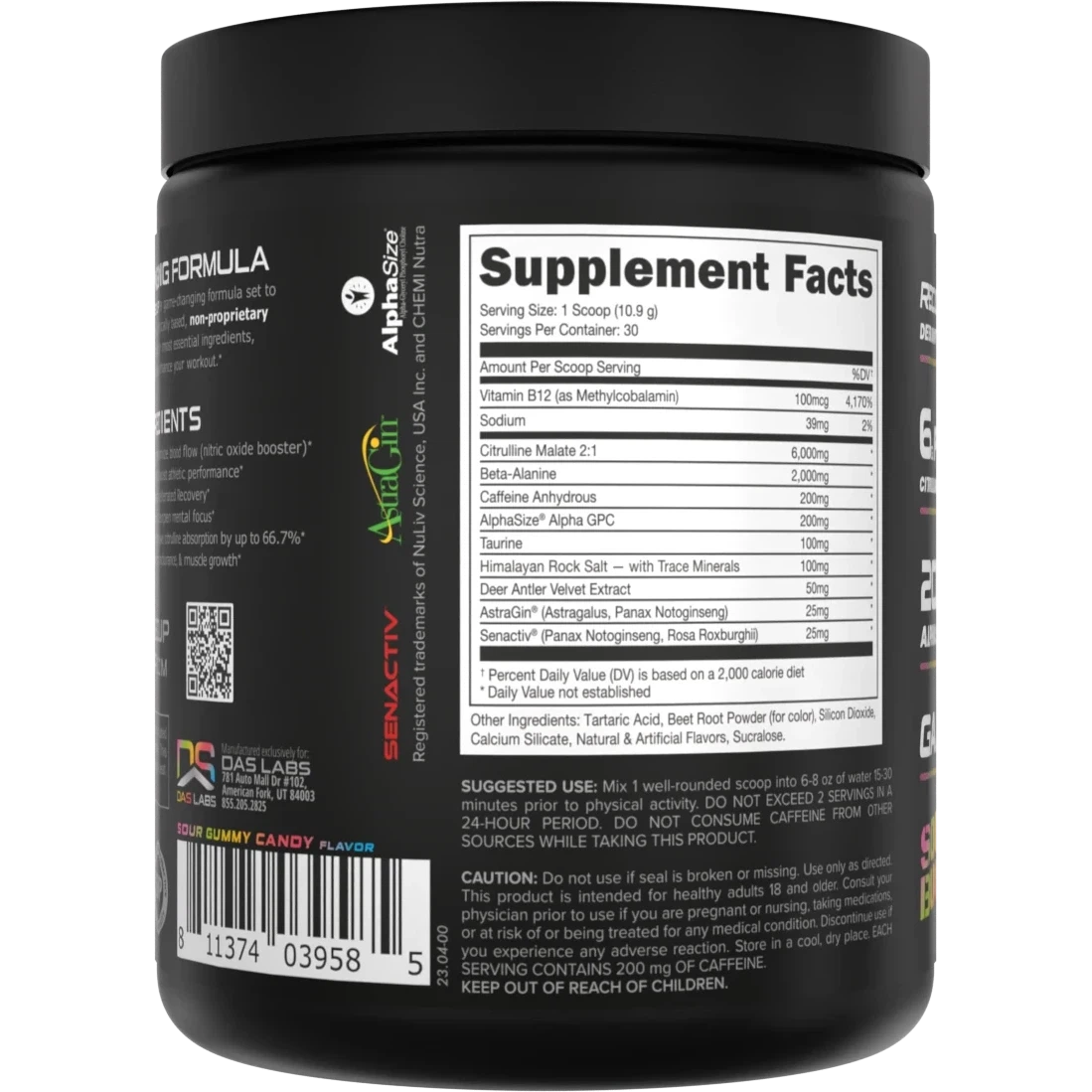 Bucked Up Pre Workout Supplement - Energy & Focus Booster for Gym, Running & Fitness Training | Best for Athletes & Bodybuilders