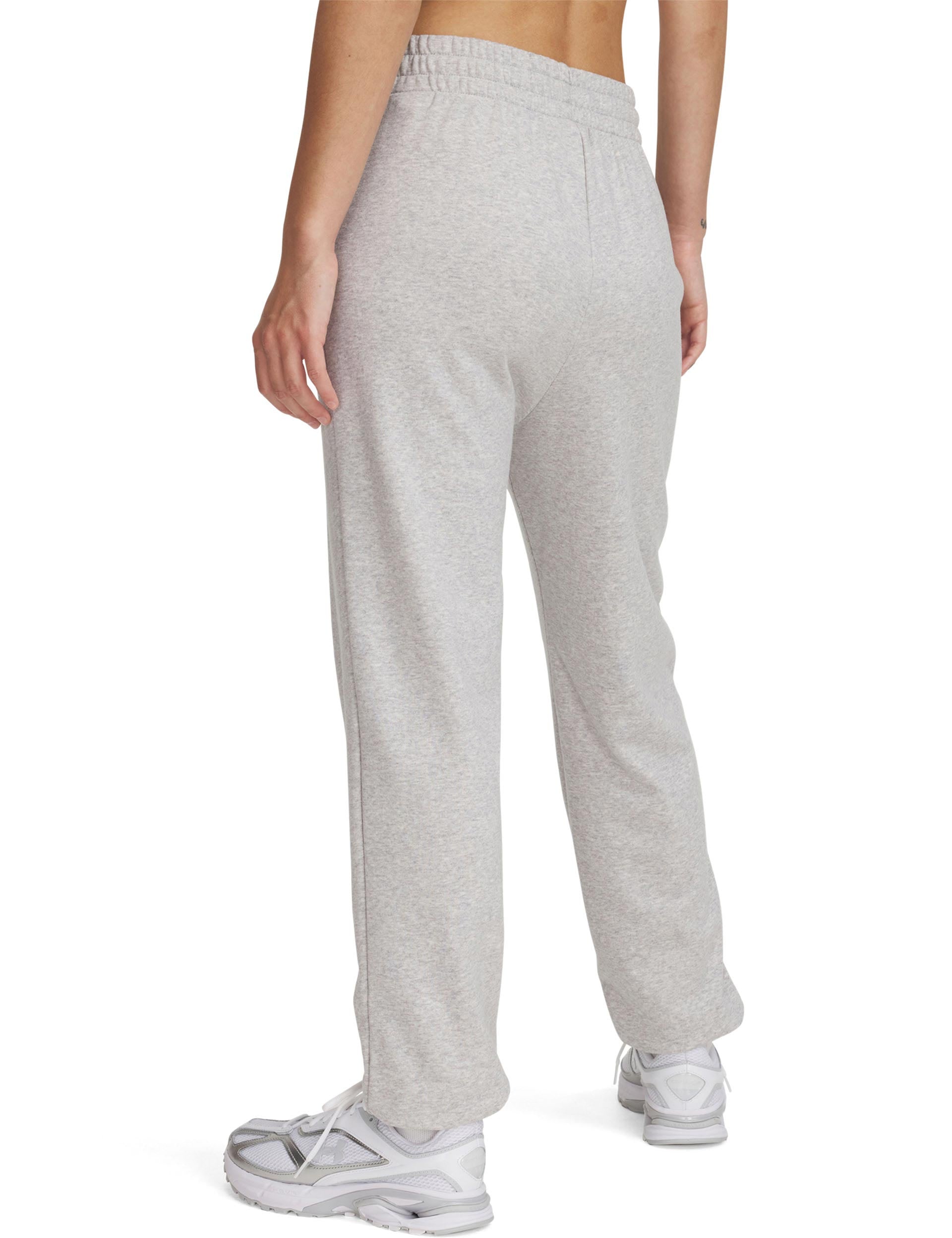 Rival Terry Joggers for Men - Soft Mod Grey Light Heather/White Sweatpants | Comfortable Lounge Pants for Running, Yoga & Casual Wear