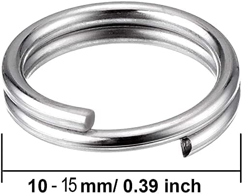 25-Pack Nickel Silver Split Key Rings for DIY Crafts, Keychains & Keys Organization - Durable Small Keychain Rings for Home, Office & Travel Accessories