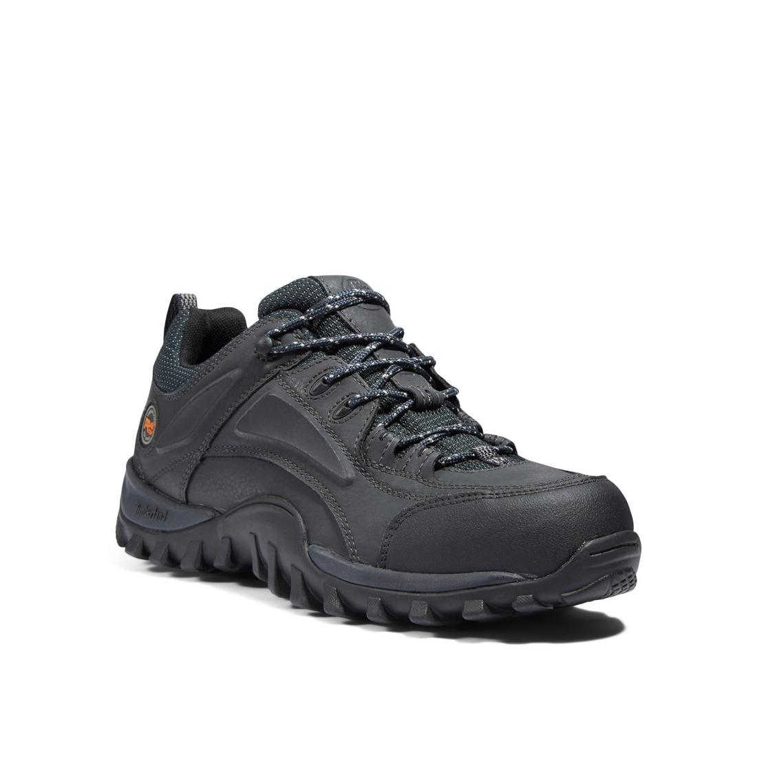 Steel Toe Work Boots for Men - Black Mudsill Safety Shoes - Durable & Comfortable for Construction, Warehouse & Outdoor Work