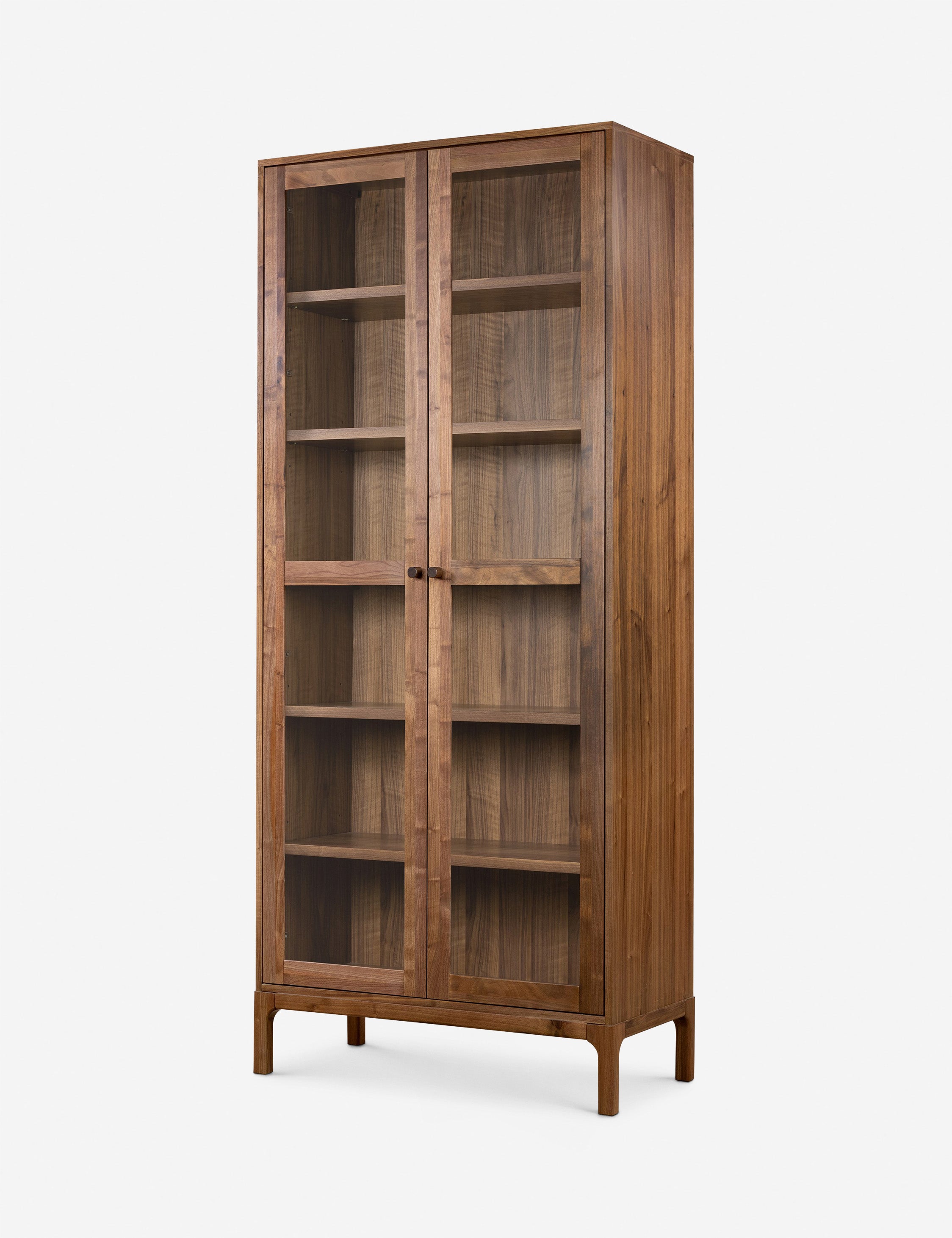 Elegant Cameron Curio Cabinet with Glass Doors - Display & Protect Your Collectibles, China, Antiques & Home Decor - Perfect for Living Room, Dining Room or Office