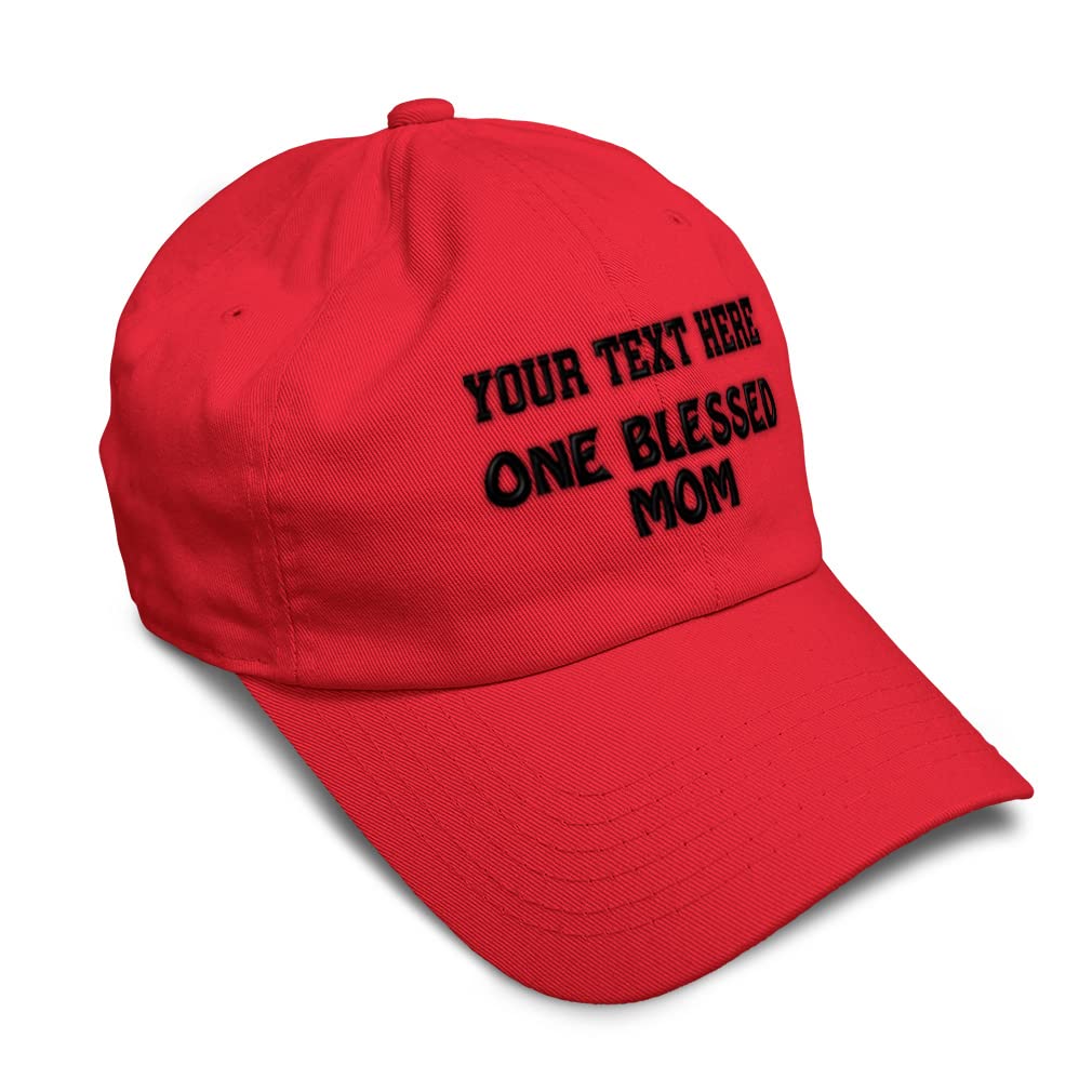 Blessed Mom & Family Baseball Cap - Soft Adjustable Dad & Mom Hats for Men & Women - Perfect for Outdoor Activities, Sports & Casual Wear