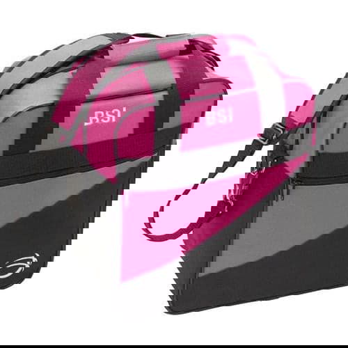 BSI Solar III Single Tote Bowling Bag - Pink & Black Design for Women | Lightweight & Durable Bowling Accessory | Perfect for League Play & Practice Sessions