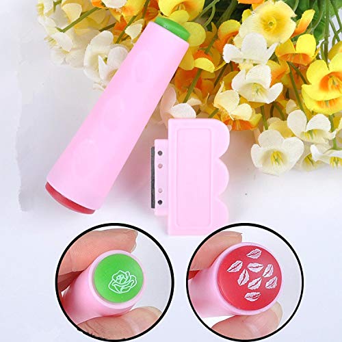 RoyalKart Nail Art Stamper Kit with Scraper & Nail Accessories - Professional Manicure Stamping Tools for DIY Nail Designs (CF07) - Perfect for Home Salon, Party Nail Art & Gift Giving