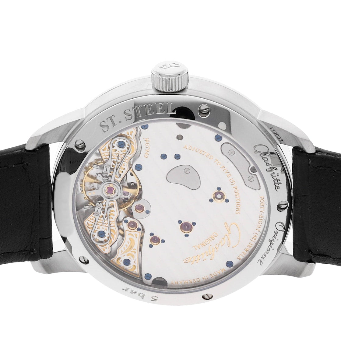 Glashutte Original Pano Reserve Stainless Steel Men's Luxury Watch - Perfect for Business, Formal Events & Collectors