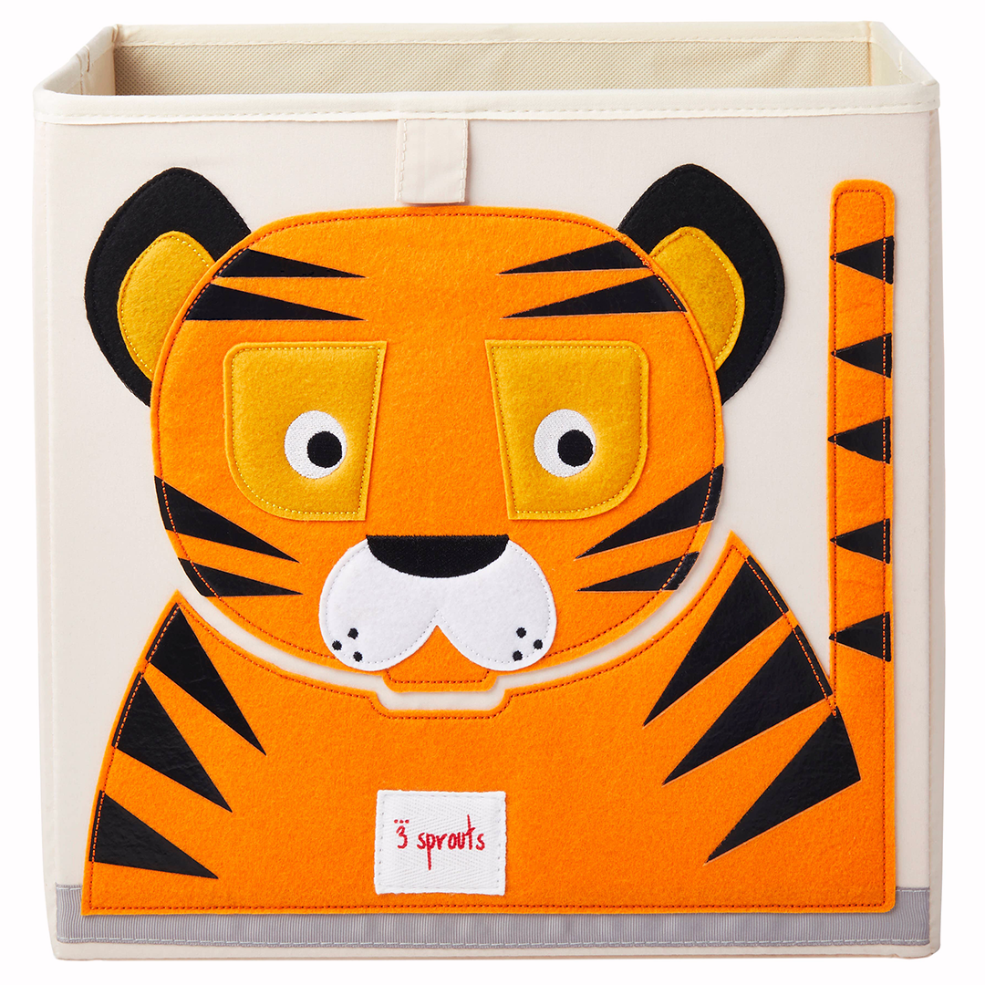 Premium Tiger Storage Box - Durable Plastic Organizer for Home, Office & Travel - Perfect for Toys, Clothes & Accessories