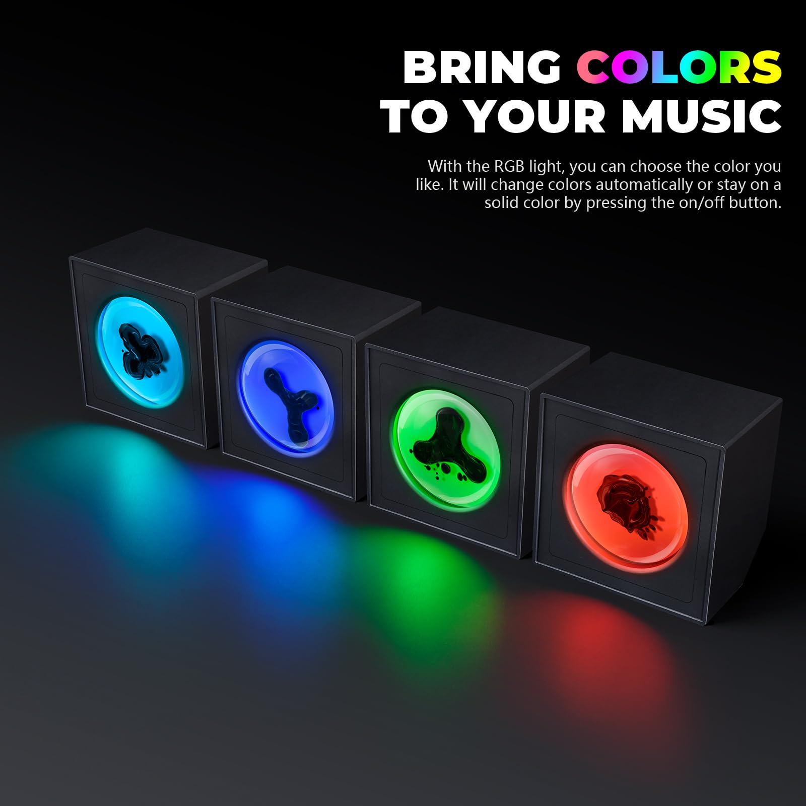 Ferrofluid Music Visualizer - Dancing Sound Sensitive Speaker with RGB Lights | Science Desk Toy for Office, Bedroom & Study | Perfect for Music Lovers, Tech Enthusiasts & Unique Gift Ideas