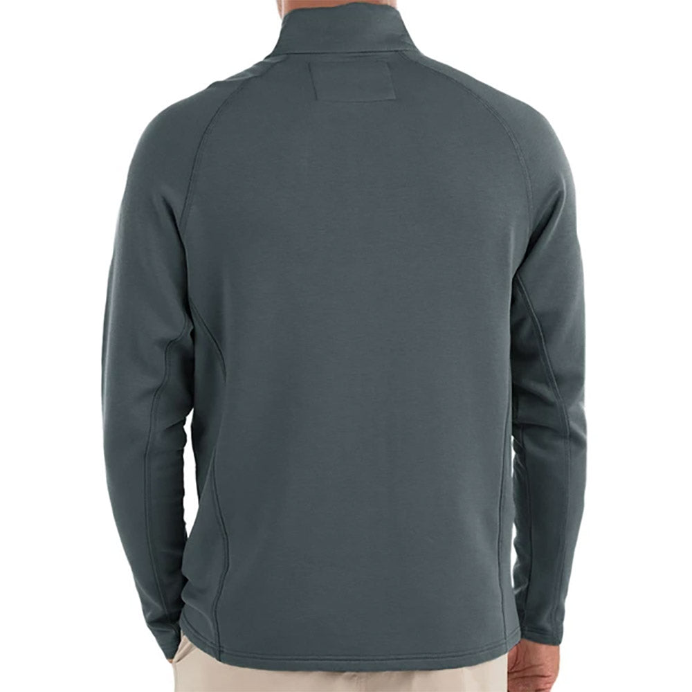 Free Fly Bamboo Fleece Men's 1/4 Zip Pullover - Eco-Friendly Soft Lightweight Quarter-Zip Sweatshirt for Hiking, Camping & Outdoor Activities