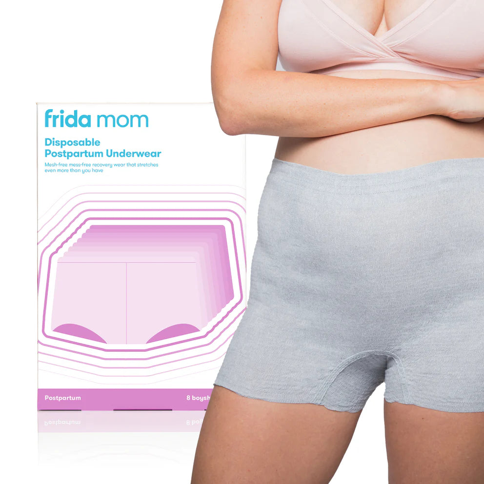 Disposable Postpartum Underwear for Women - Soft & Breathable Boyshorts for Post Delivery Recovery - Ideal for Hospital Stay, Maternity Care & Comfort After Birth