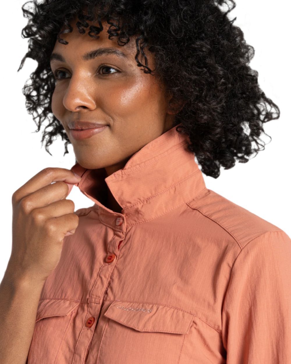 Craghoppers Women's NosiLife Adventure Long Sleeve Shirt III - Insect Repellent Hiking & Travel Shirt for Outdoor Activities