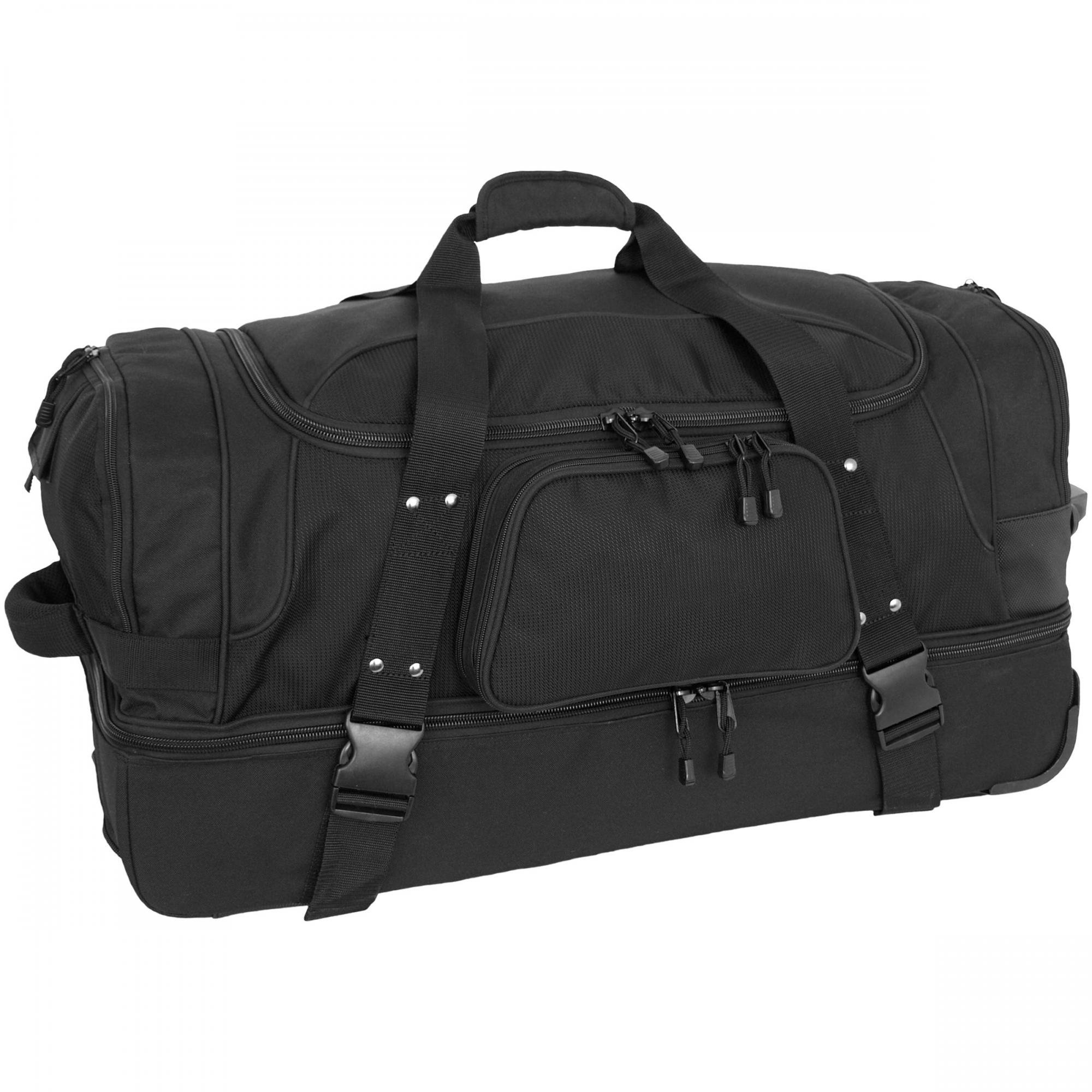 Luggage Gorilla Wheeled Duffel Bag - Black Executive Travel Duffel for Business Trips & Weekend Getaways | Durable Spinner Suitcase with 360° Wheels