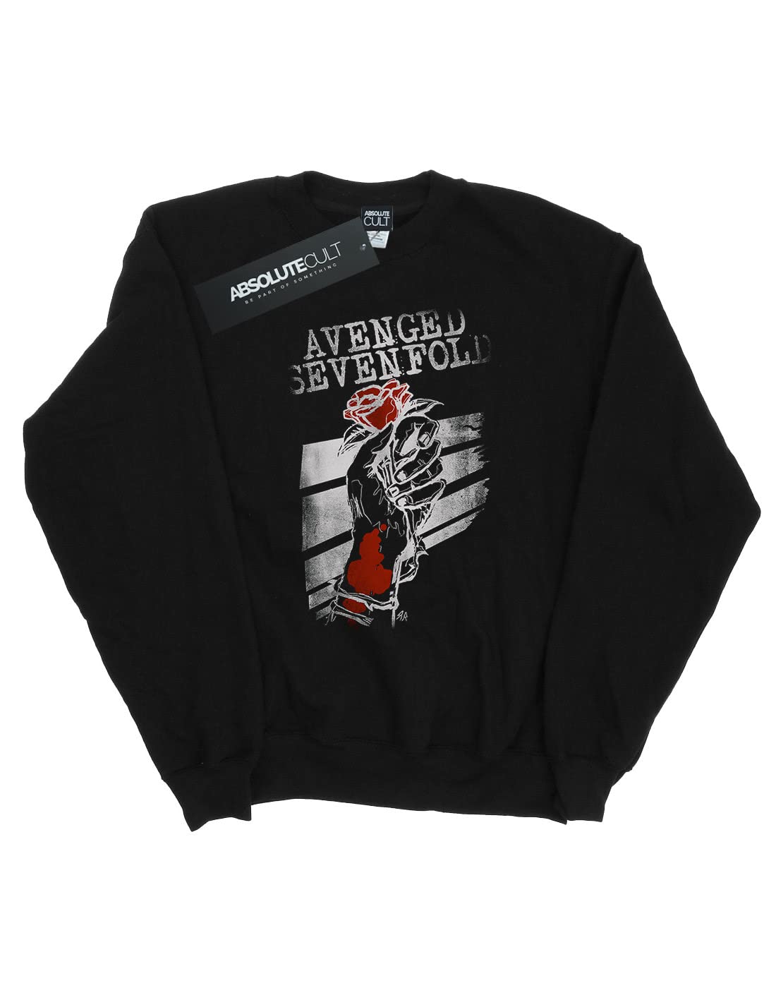 Avenged Sevenfold Men's Rose Graphic Hoodie - Soft Cotton Pullover Sweatshirt for Casual Wear, Street Style & Concert Outfits
