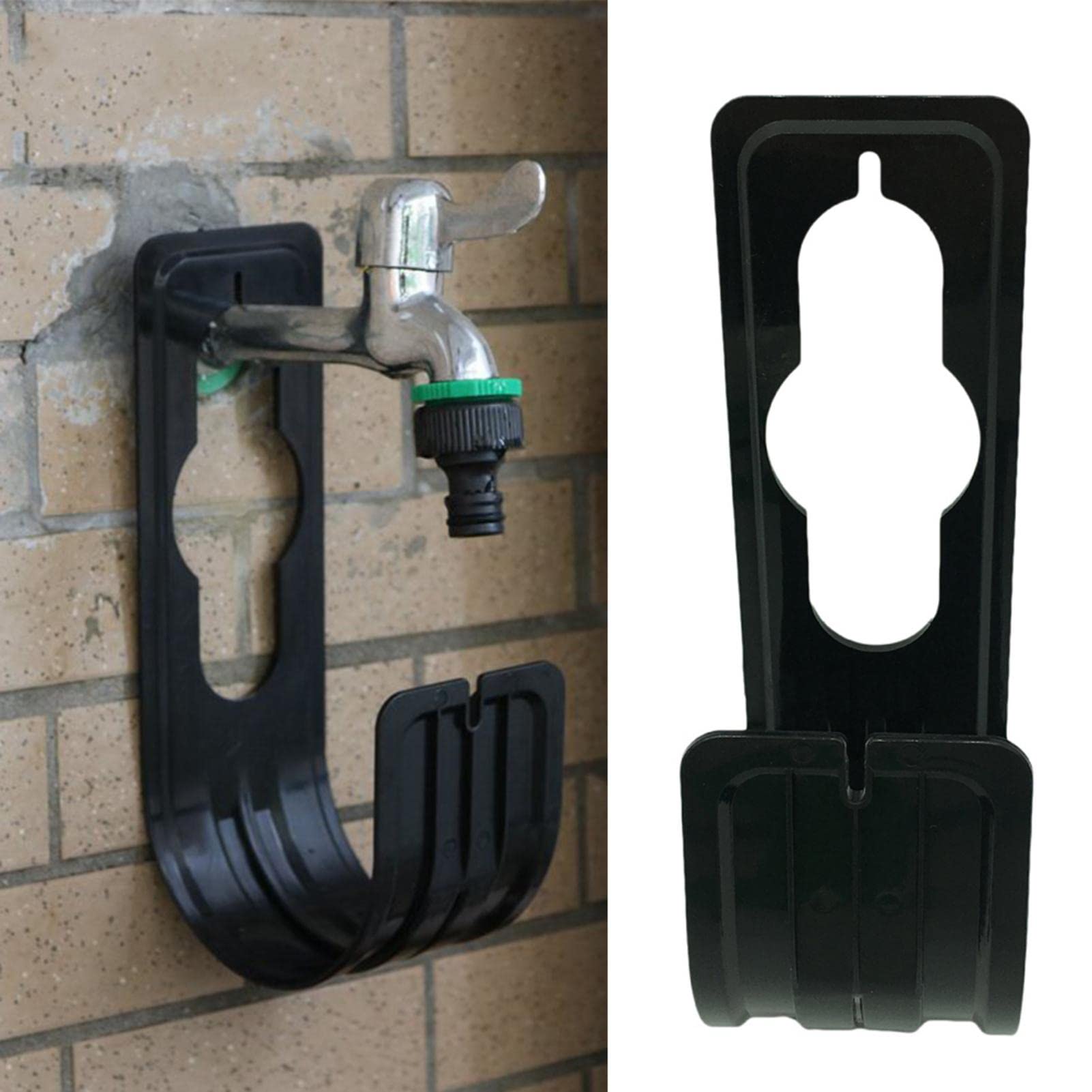 2 Pack Garden Hose Holder Wall Mount - Heavy Duty Hose Hanger for Outdoor Watering, Storage Hook and Reel Organizer - Perfect for Garage, Yard, and Garden Hose Pipe Management