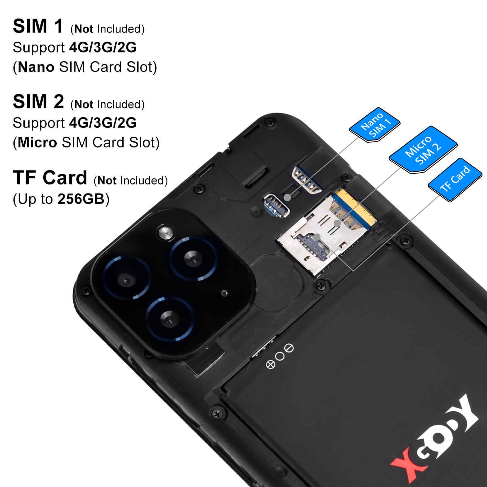 XGODY Y14 4G LTE Unlocked Android Smartphone - 6.6