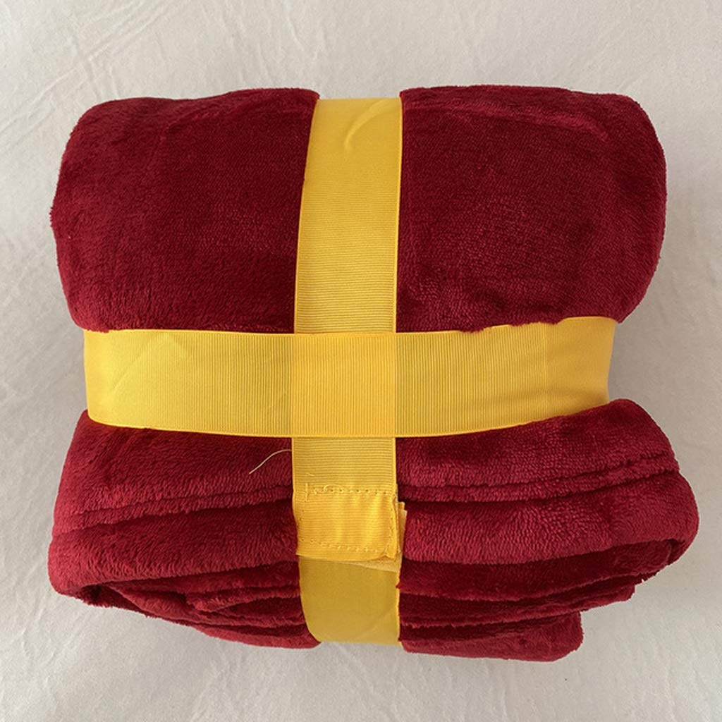TJLSS Warm Thick Fleece Hooded Sweater Blanket with Giant Pocket - Unisex Oversized Weighted Blanket for Adults & Kids - Perfect for Bed, Sofa, Travel & Home Use (Red)