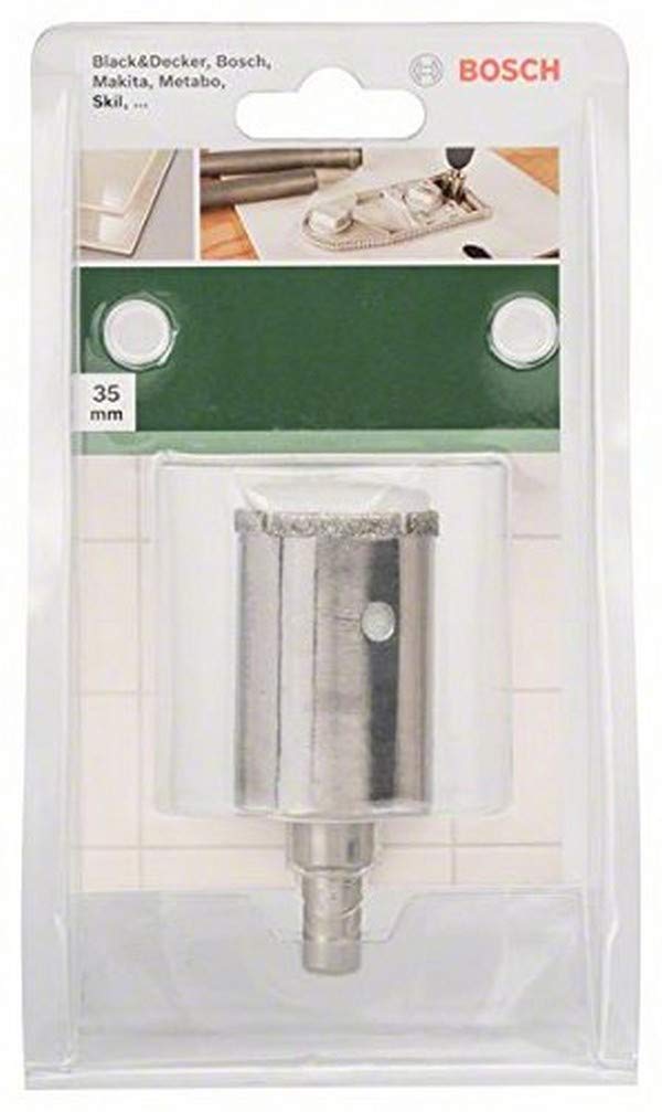 Bosch 2609256C87 Diamond Hole Saw - 1-1/4 Inch Premium Bi-Metal Drill Bit for Tile, Glass, Porcelain & Ceramic - Perfect for Bathroom Renovations, Kitchen Backsplash & DIY Home Improvement Projects