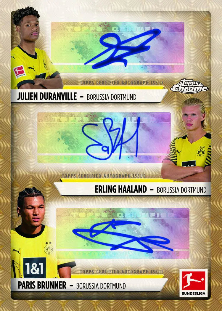 Topps Chrome Bundesliga 23/24 Hobby Box - 2023-2024 Soccer Trading Cards Collection - Perfect for Collectors, Investors & Fantasy League Fans