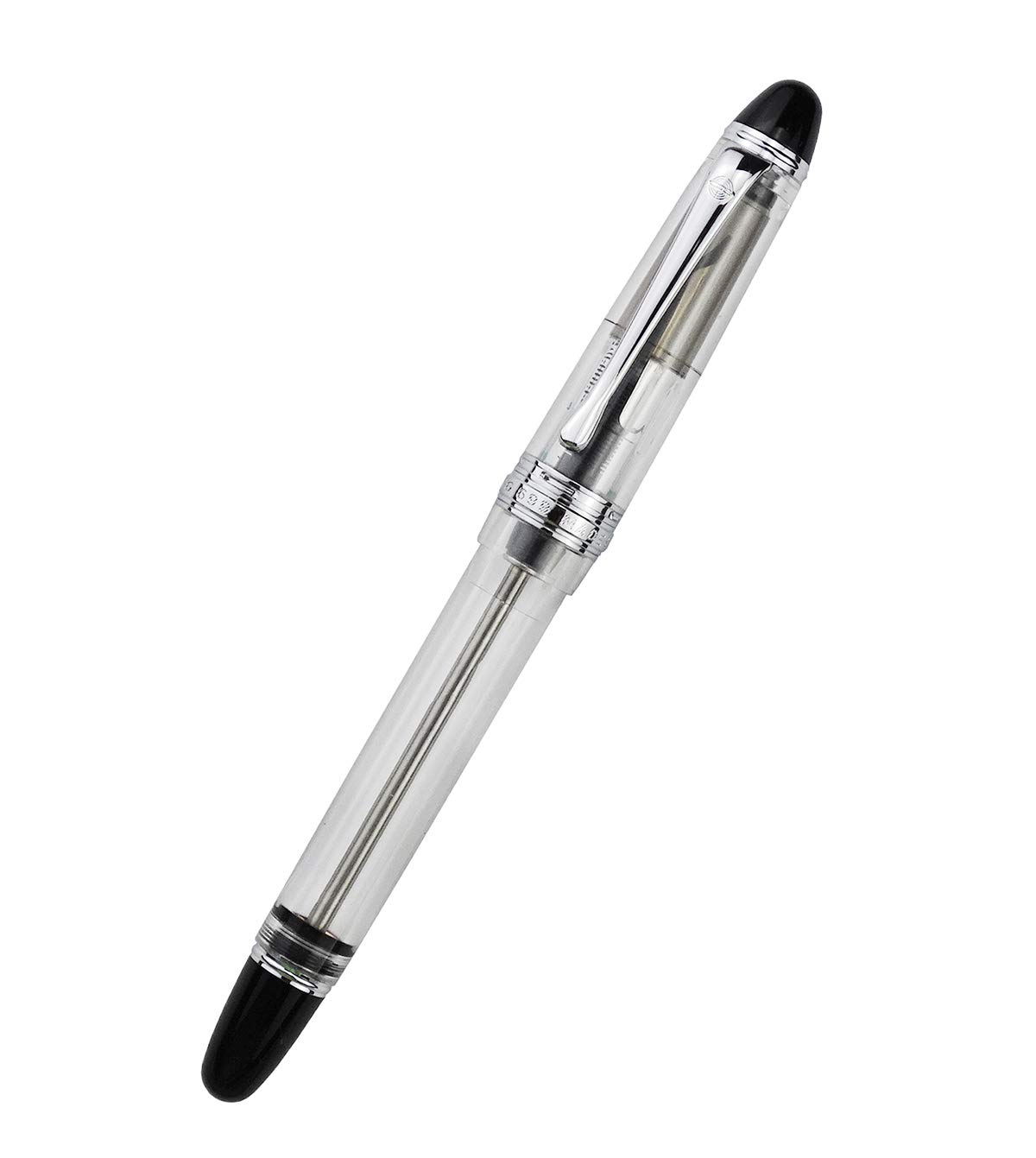 Lanxivi Yongsheng 699 Vacuum Fountain Pen - Transparent Demonstrator for Calligraphy & Writing