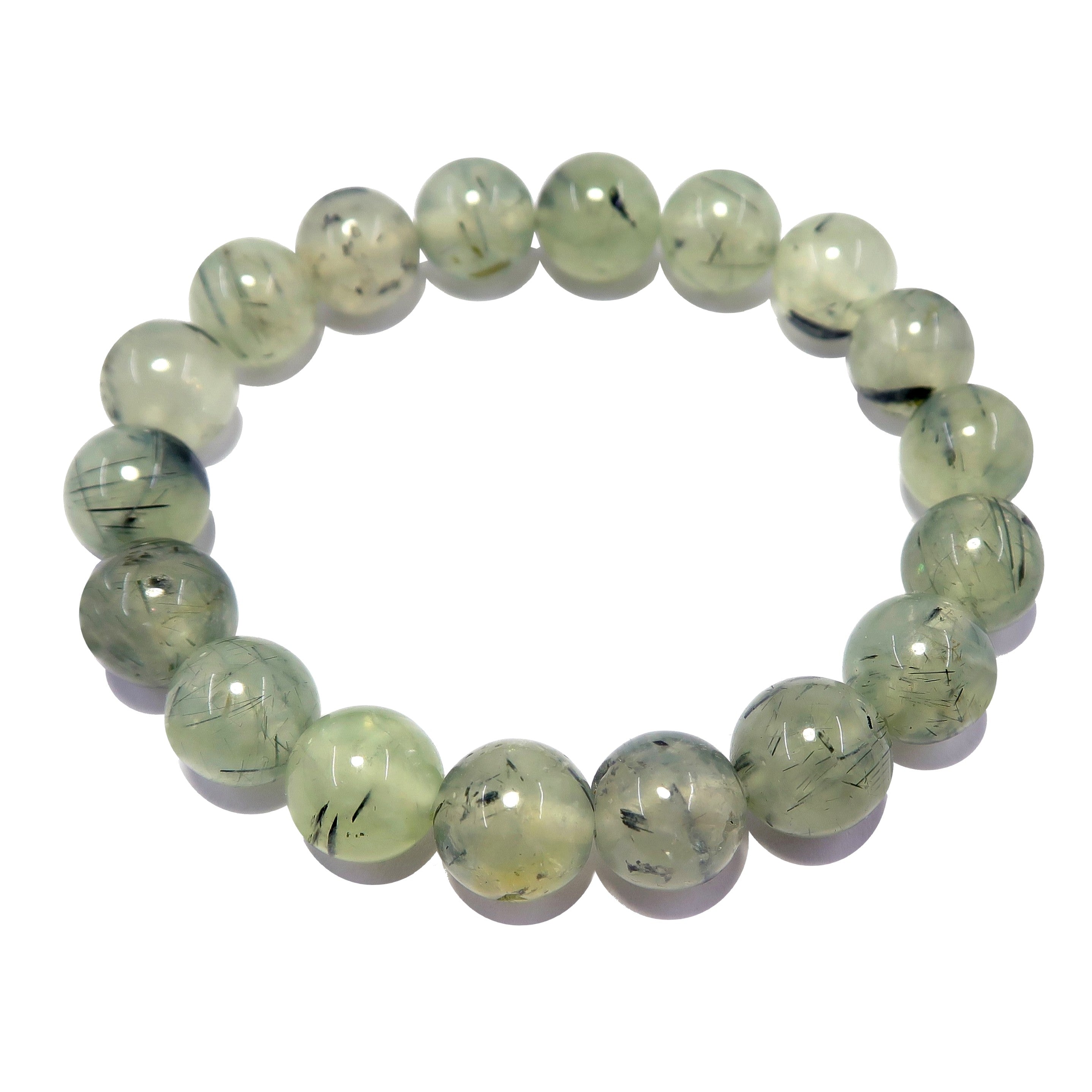 Prehnite Bracelet - Spring Green Gemstone Jewelry for Women | Stone of Eternal Smiles | Healing Crystal for Meditation, Yoga & Spiritual Gifts
