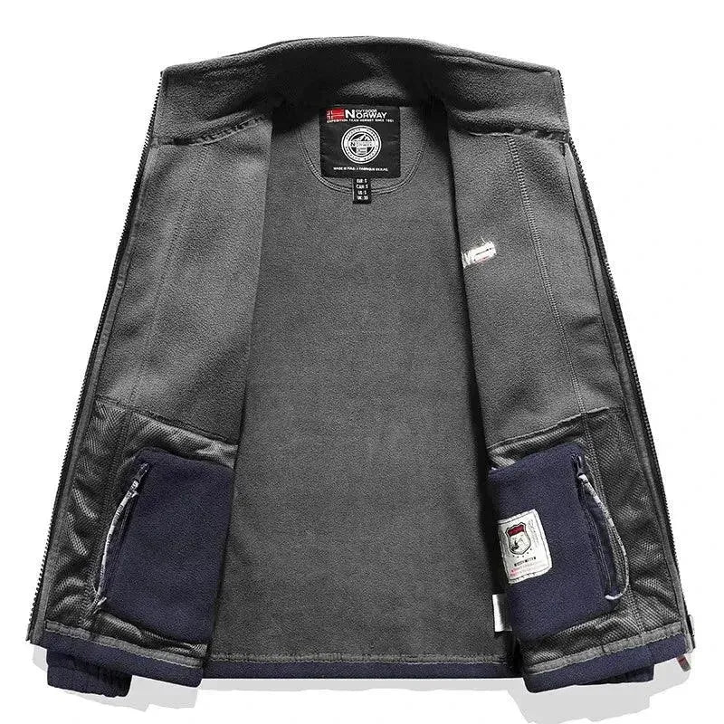 Men's Winter Fleece Jacket - Warm & Comfortable Cold Weather Outerwear for Hiking, Camping & Outdoor Activities