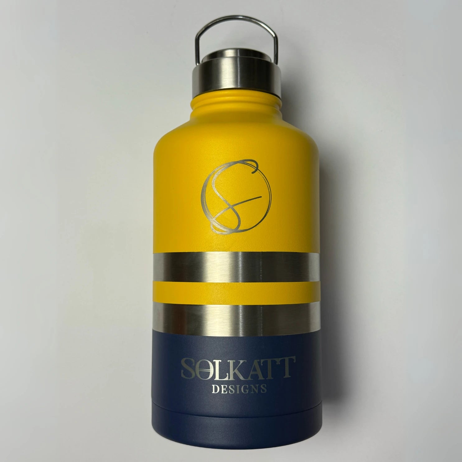 64oz Stainless Steel Insulated Water Bottle for Tradies - 1.9L Leak Proof Thermos | Perfect for Construction Sites, Workouts & Outdoor Adventures