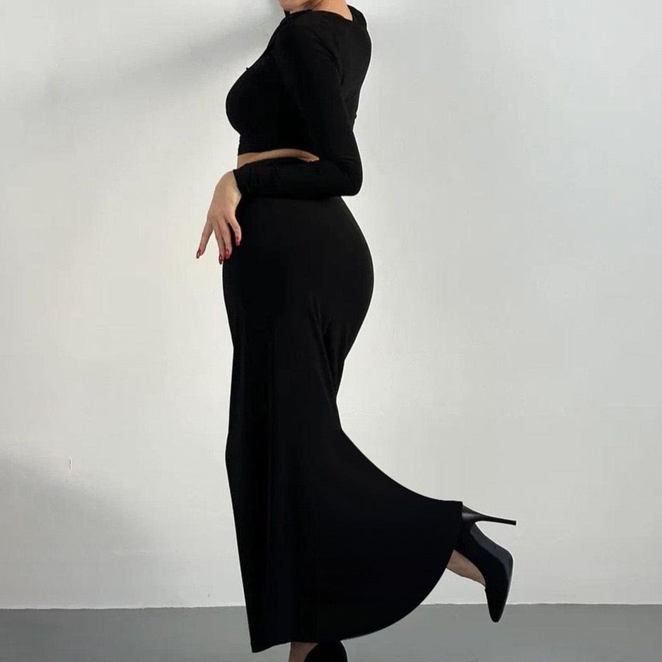 Esme Bodycon Skirt and Top 2 Piece Set - Women's Sexy Clubwear Outfit for Night Out, Party, or Date Night