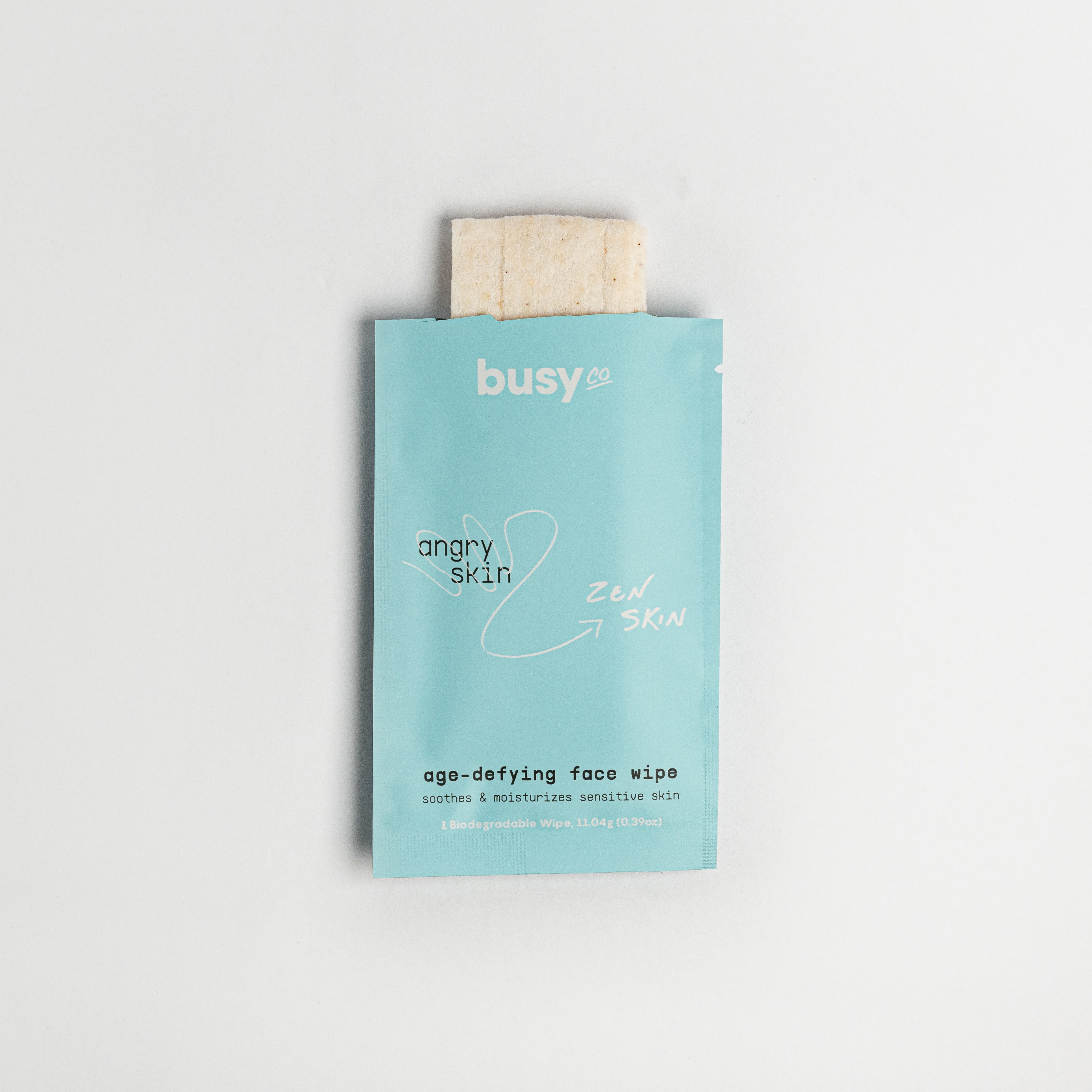 Busy Co. Facial Cleansing Wipes - 15 Count | Gentle Makeup Remover & Skin Refreshing Wipes for Travel, Gym & On-The-Go Use