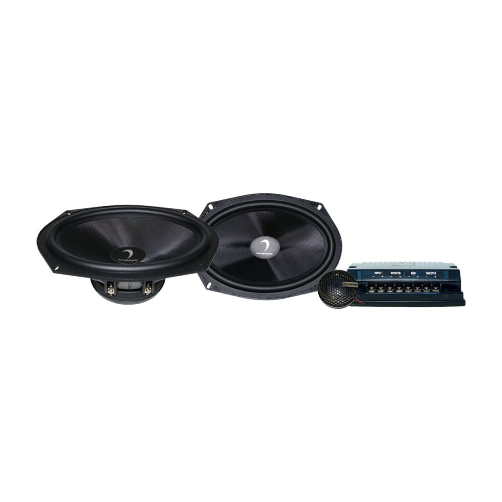 Refurbished Diamond Audio DES69C 300W Peak (150W RMS) 6x9 Elite Series 2-Way Component Speaker System - Premium Car Audio Upgrade for Trucks, SUVs & Sedans