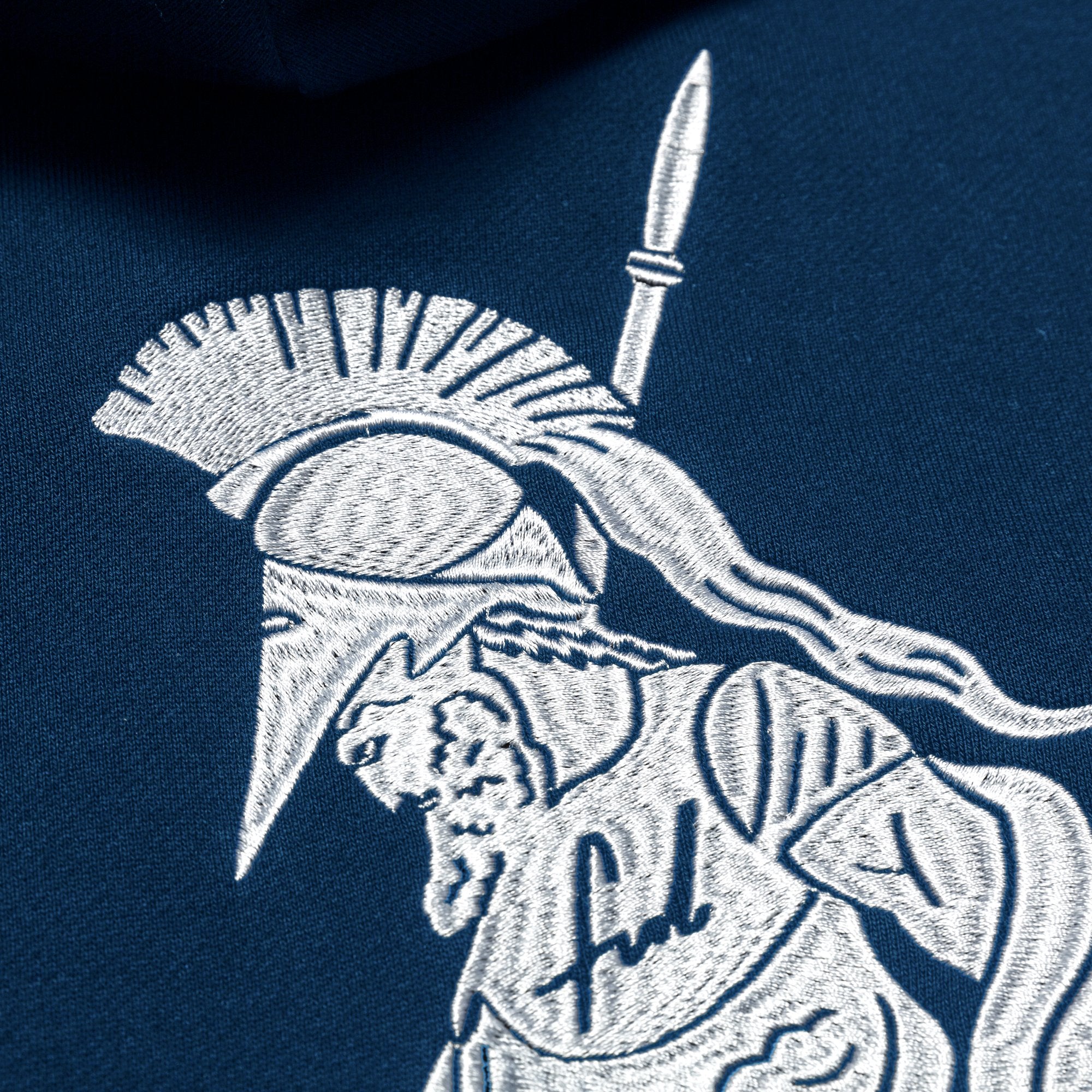 Chrystie NYC x Soho Warriors SWFC FNL Warrior Hoodie - Navy Blue Pullover Sweatshirt for Men & Women | Streetwear Fashion, Casual Wear, Gym & Lounge Outfit