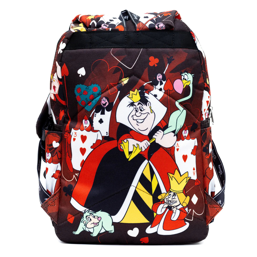 Queen of Hearts 17 Inch Backpack for Women - Stylish Laptop Backpack for Work, School & Travel | Durable College Bookbag with USB Charging Port