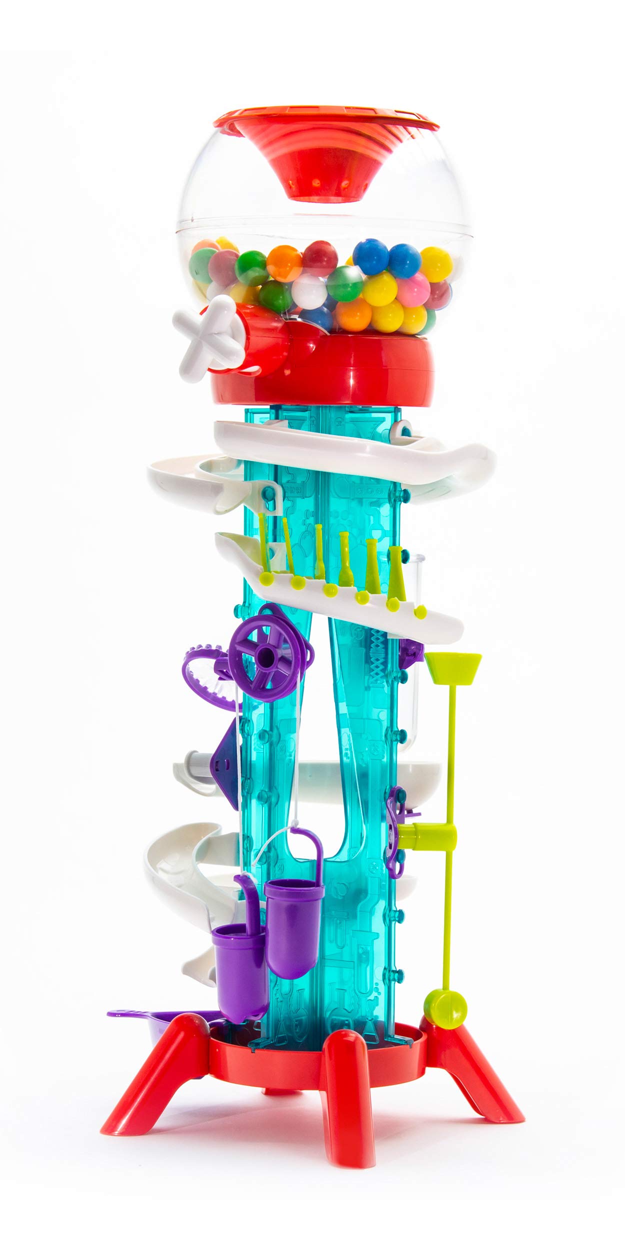 Thames & Kosmos Gumball Machine Maker Lab - STEM Science Kit for Kids with Super Stunts & Tricks - Bilingual English/Spanish - Fun DIY Project for Birthday Gifts & Classroom Activities