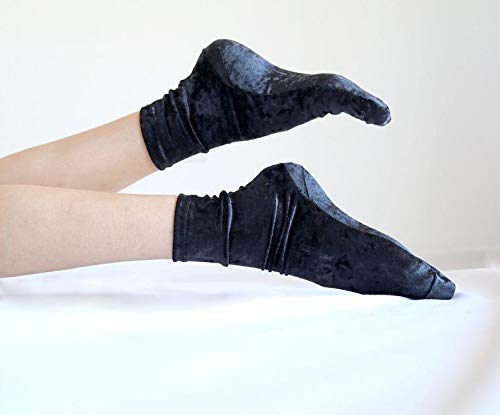 Luxury Velvet Socks for Women - Soft White Ivory Velour Handmade Winter Socks - Cozy Homemade Knitted Socks for Home, Lounge & Gift Giving
